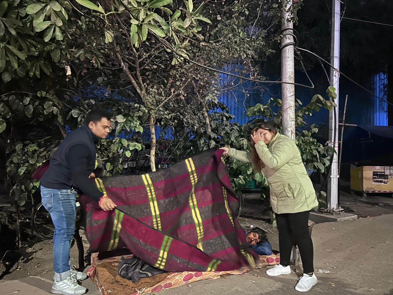 Blanket drive initiative by Srijoni Cultural Society