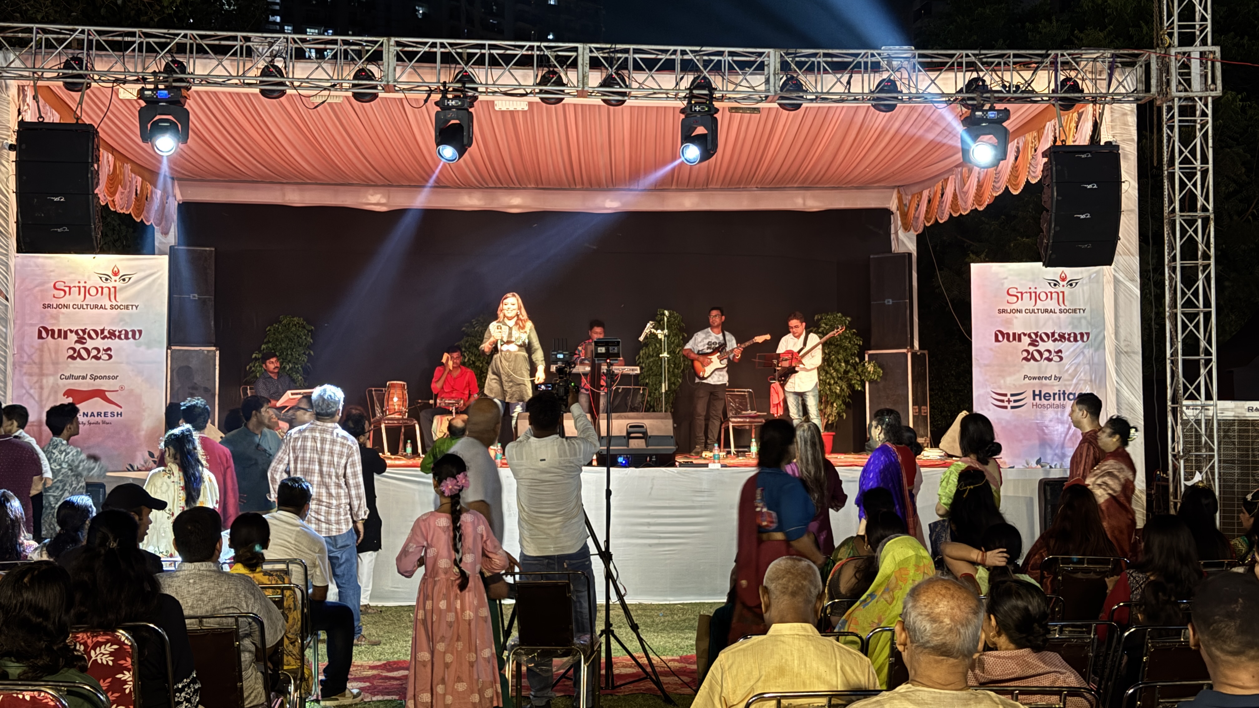 Cultural Evening performance at Srijoni Durga Puja