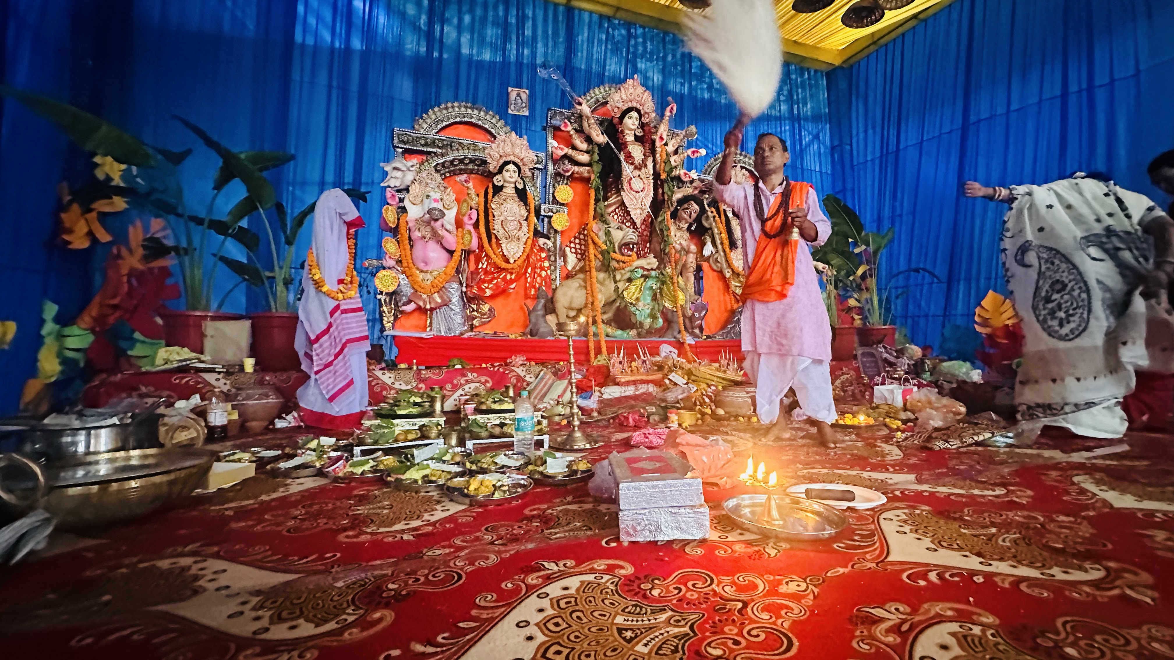 Divine Rituals during Srijoni Durga Puja