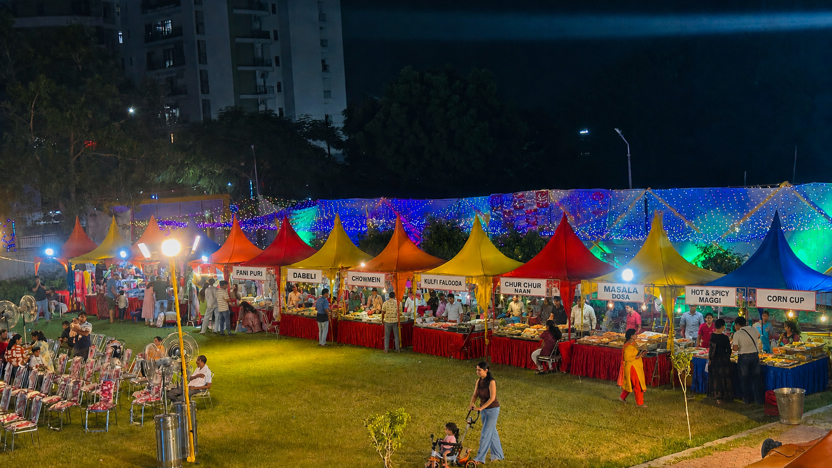 Food Carnival at Srijoni Durga Puja